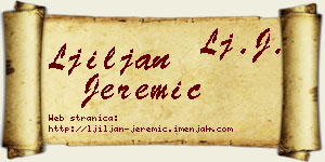 Ljiljan Jeremić vizit kartica
